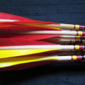 Traditional arrows, wood arrows, cedar arrows, Sitka spruce arrows, Glenn St Charles, Suzanne St Charles