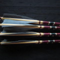 Traditional arrows, wood arrows, cedar arrows, Sitka spruce arrows, Glenn St Charles, Suzanne St Charles